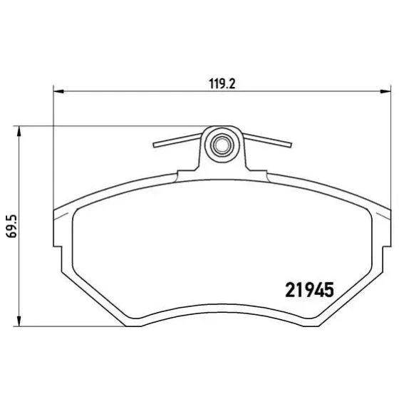 Brembo Ön Fren Balatası – P85032 ürün görseli