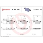 Brembo Ön Fren Balatası – P85081