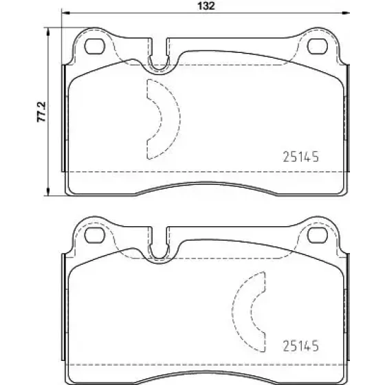 Brembo Ön Fren Balatası – P85159 / OEM 8J0698151M ürün görseli