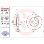 Brembo Ön Fren Diski – 08.3068.10 / OEM 34116752434