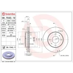 Brembo Ön Fren Diski – 09.7043.10