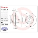 Brembo Ön Fren Diski – 09.8680.11 / OEM A1694210812