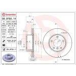Brembo Ön Fren Diski – 09.9750.11 / OEM 34116854996