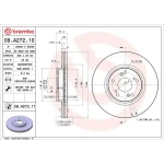 Brembo Ön Fren Diski – 09.A272.11 / OEM 45251SEAE30