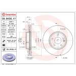 Brembo Ön Fren Diski – 09.B436.41 / OEM A2464212412