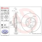 Brembo Ön Fren Diski – 09.B498.10 / OEM 7E0615301F