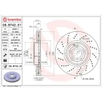 Brembo Ön Fren Diski – 09.B742.51 / OEM A2184210312