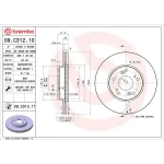 Brembo Ön Fren Diski – 09.C312.11 / OEM 45251TV0E01
