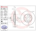 Brembo Ön Fren Diski – 09.C655.11 / OEM 402066RN0A