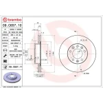 Brembo Ön Fren Diski – 09.C657.11 / OEM 1642761280