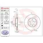 Brembo Ön Fren Diski – 09.D571.11 / OEM 2QB615301E