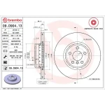 Brembo Ön Fren Diski – 09.D904.13 / OEM 43512WAA01