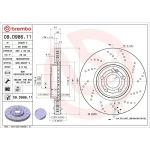 Brembo Ön Fren Diski – 09.D986.11 / OEM A2474212012