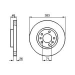 Bosch Ön Fren Diski – 0986478125