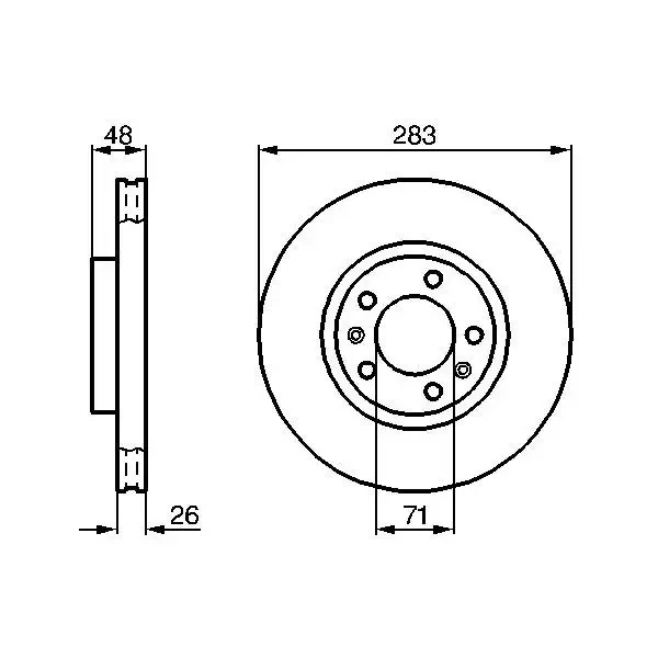 Bosch Ön Fren Diski – 0986478125