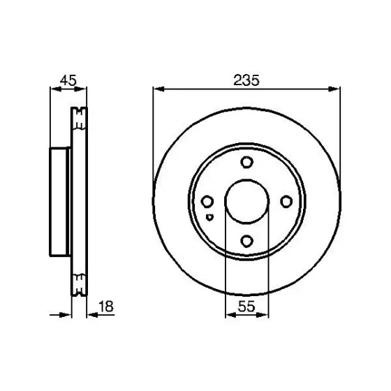 Bosch Ön Fren Diski – 0986478241 ürün görseli
