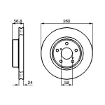 Bosch Ön Fren Diski – 0986478293