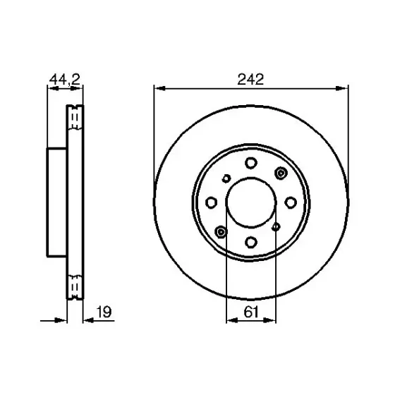 Bosch Ön Fren Diski – 0986478503 ürün görseli