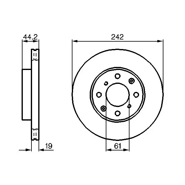 Bosch Ön Fren Diski – 0986478503