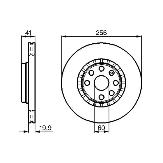 Bosch Ön Fren Diski – 0986478535 ürün görseli