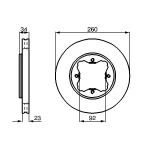 Bosch Ön Fren Diski – 0986478568