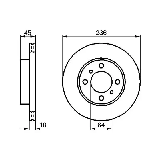 Bosch Ön Fren Diski – 0986478572 ürün görseli