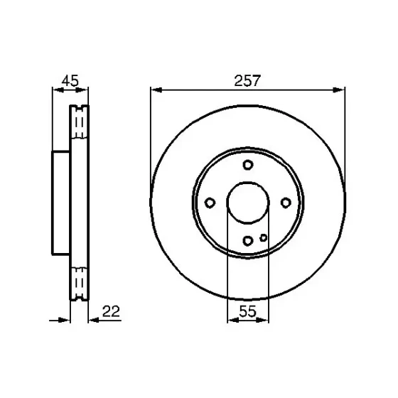 Bosch Ön Fren Diski – 0986478638 ürün görseli