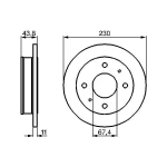 Bosch Ön Fren Diski – 0986478727