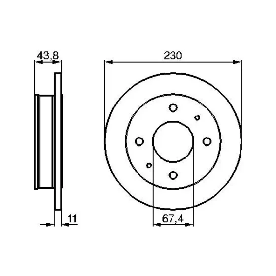 Bosch Ön Fren Diski – 0986478727 ürün görseli