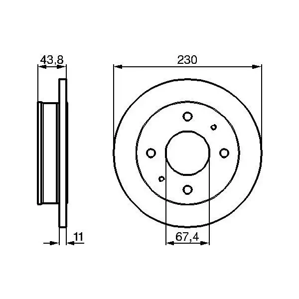 Bosch Ön Fren Diski – 0986478727
