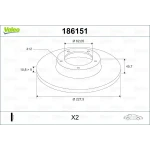 Valeo Ön Fren Diski – 186151