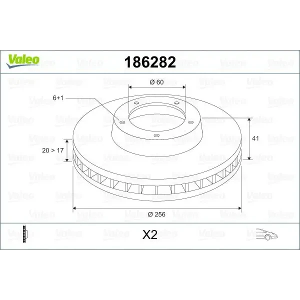 Valeo Ön Fren Diski – 186282