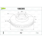 Valeo Ön Fren Diski – 186305