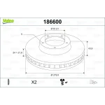 Valeo Ön Fren Diski – 186600
