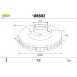 Valeo Ön Fren Diski – 186693