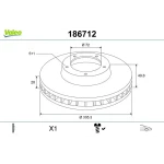 Valeo Ön Fren Diski – 186712