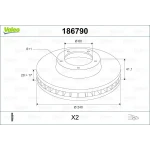Valeo Ön Fren Diski – 186790 / OEM 9195985