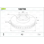 Valeo Ön Fren Diski – 186799 / OEM A1694210812