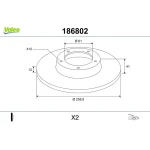 Valeo Ön Fren Diski – 186802