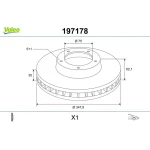 Valeo Ön Fren Diski – 197178