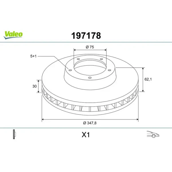 Valeo Ön Fren Diski – 197178
