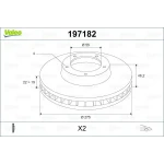 Valeo Ön Fren Diski – 197182 / OEM 4351252130