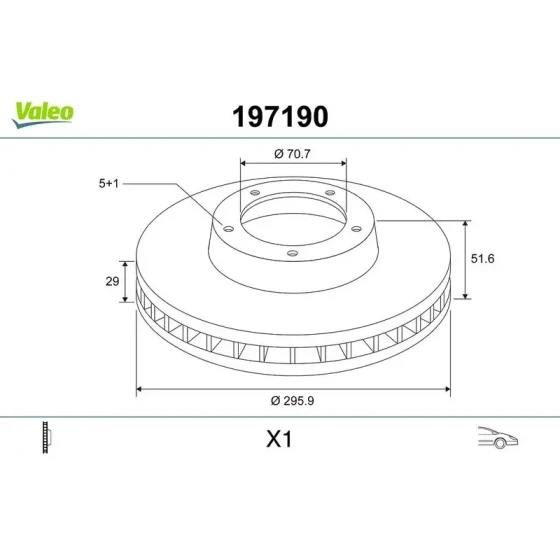Valeo Ön Fren Diski – 197190 ürün görseli
