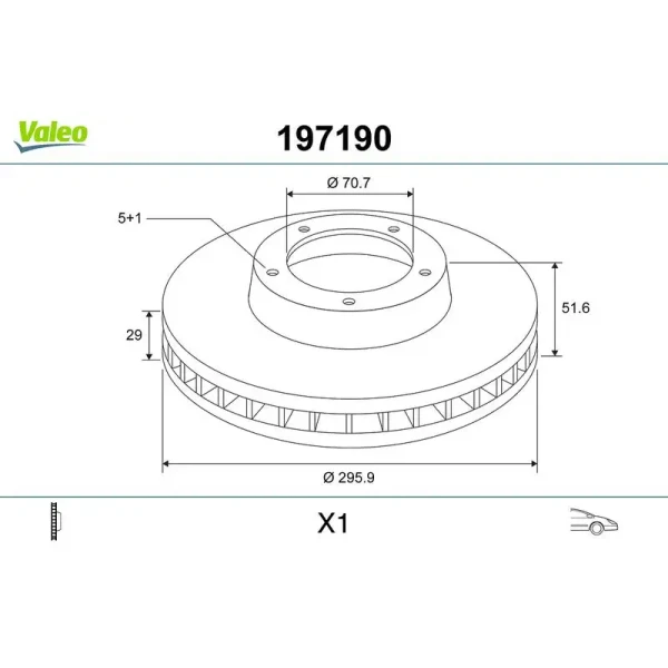 Valeo Ön Fren Diski – 197190