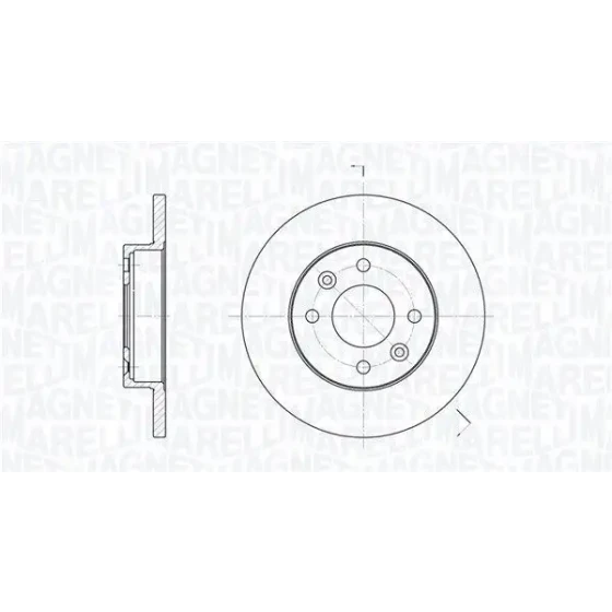 Magneti Marelli Ön Fren Diski – 361302040191 ürün görseli