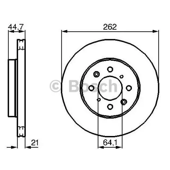 MGA Ön Fren Diski – 50295 / OEM 45251SK7A00 ürün görseli