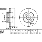 MGA Ön Fren Diski – 50342 / OEM 4020693J01