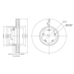 MGA Ön Fren Diski – 50415 / OEM BK211125BD