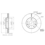 MGA Ön Fren Diski – 50425 / OEM 402066300R