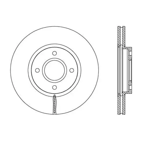 MGA Ön Fren Diski – 50444 / OEM EY161125AA